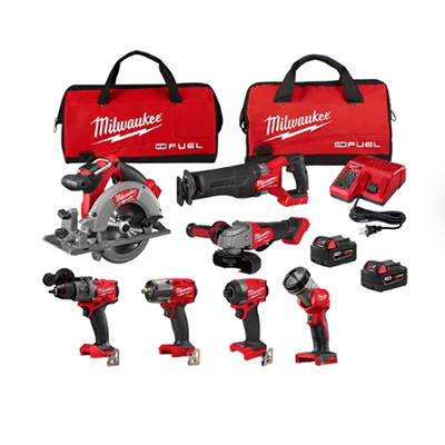 7 TOOLS COMBO BRUSHLESS KIT, 18V FUEL - 3697-27