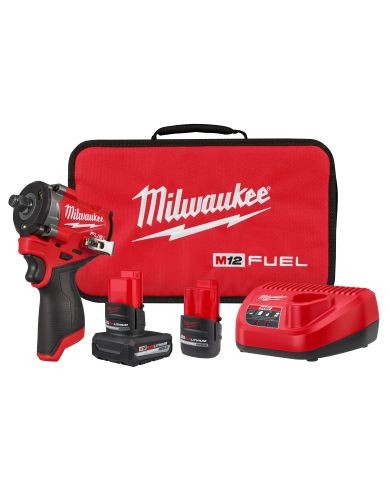 CLÉ À CHOC 1/2" M12 FUEL KIT 2 PILES     - 2563-22
