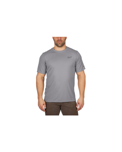CHANDAIL MANCHE COURTE WORKSKIN GRIS 2XL - 414G-2X