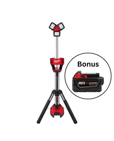 LUMIÈRE 18V ROCKET 6000 LUMENS + PROMO PILE GRATUITE