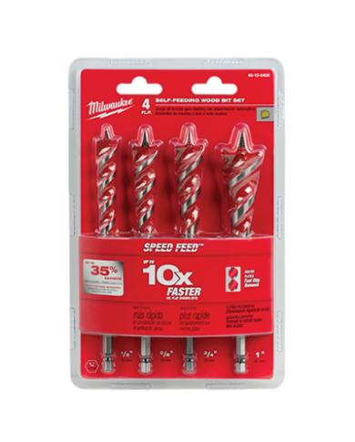 ENS 4 MÈCHES À BOIS SPEED FEED 6-1/2"    - 48-13-0400