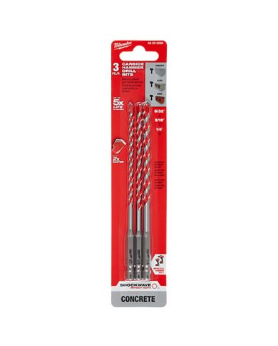 3PC HAMMERDRILL BIT KIT                  - 48-20-9050