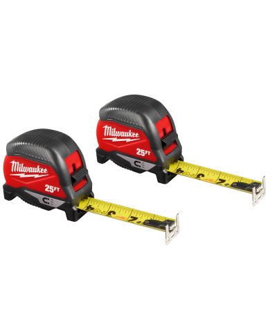 RUBAN À MESURER 25' MAGNÉTIQUE 2/PQT MIL - 48-22-1025MG
