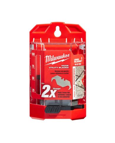 50 PC HOOK KNIFE BLADES WITH DISPENSER - 48-22-1952