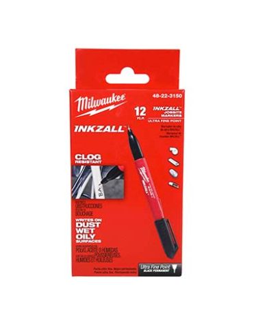 MARQUEUR NOIR POINTE ULTRA FINE 12 MCX   - 48-22-3150