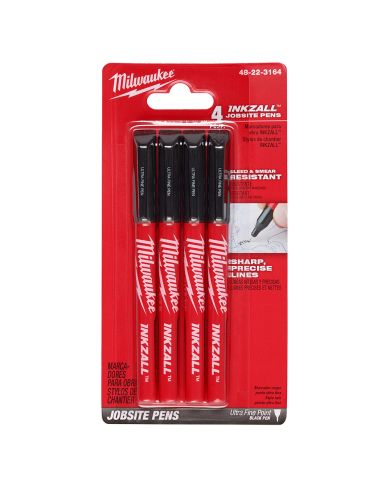 MARQUEUR NOIR POINTE ULTRA FINE 4 PKG    - 48-22-3164