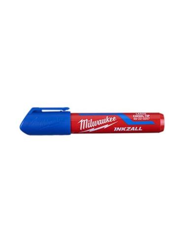 MARQUEUR BLEU LARGE POINTE BISEAUTÉ      - 48-22-3257
