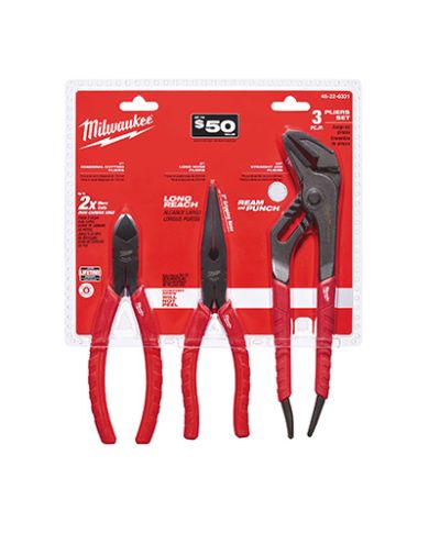 ENSEMBLE DE 3 PINCES MILWAUKEE           - 48-22-6331
