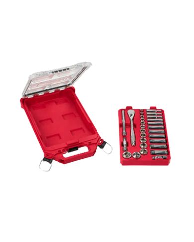 ENS DE DOUILLES 3/8" 28PCES SAE PACKOUT  - 48-22-9481