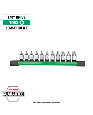 ENS EMBOUTS TORX PROFIL BAS 1/4" 11 MCX  - 48-22-9533