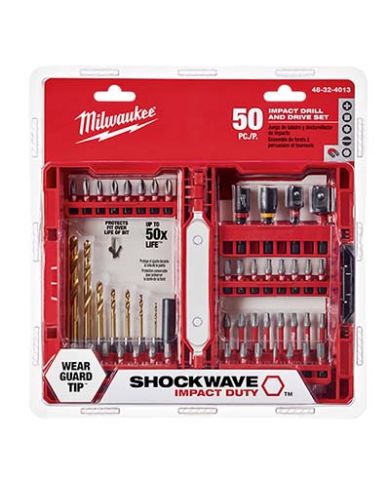 ENSEMBLE D'EMBOUTS SHOCKWAVE, PQT:50     - 48-32-4013