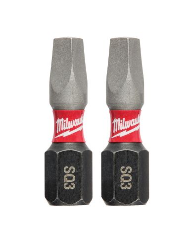 EMBOUT A VISSER R3 X 1" PQT 2 MILWAUKEE  - 48-32-4423