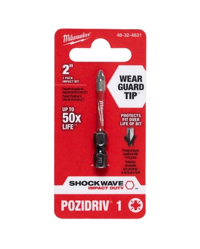 EMBOUTS POZIDRIV  #1 X 2"                - 48-32-4831