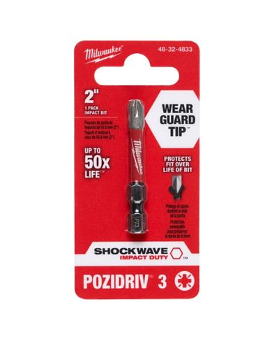 EMBOUTS POZIDRIV  #3 X 2"                - 48-32-4833
