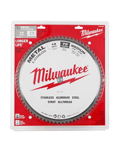 LAME AU CARBURE DE 14" 72 DENTS A METAL - 48-40-4505