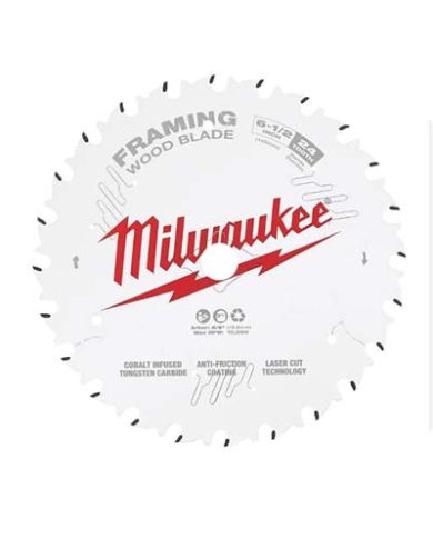 LAME DE SCIE 6-1/2" 24D 10/BTE MILWAUKEE - 48-41-0620
