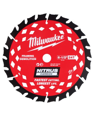 LAME 6-1/2" 24D CHARPENTE & DÉMOLITION NITRUS CARBIDE