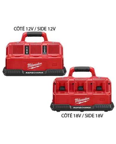CHARGEUR RAPIDE M18 & M12 (6 POSITIONS)  - 48-59-1807