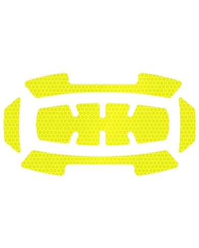 ENS 5 AUTOCOLLANTS JAUNE POUR CASQUE     - 48-73-4601