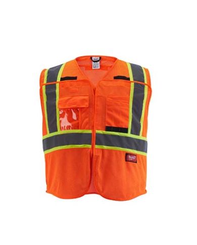 VESTE SIGNALEUR ORANGE S/M               - 48-73-5175
