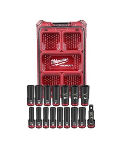 ENS DOUILLE IMPACT 1/2" MET PACKOUT 16PC - 49-66-6803