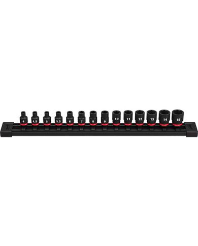 ENS DE DOUILLES IMPACT 6PT METRIQUE 1/4" - 49-66-7002