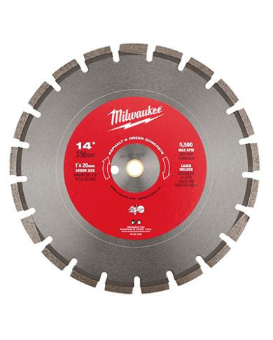 LAME AU DIAMANT 14" POUR ASPHALT - 49-93-7240