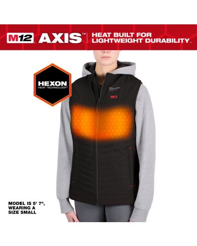 VESTE CHAUFFANTE AXIS M12 NOIR F-MÉDIUM