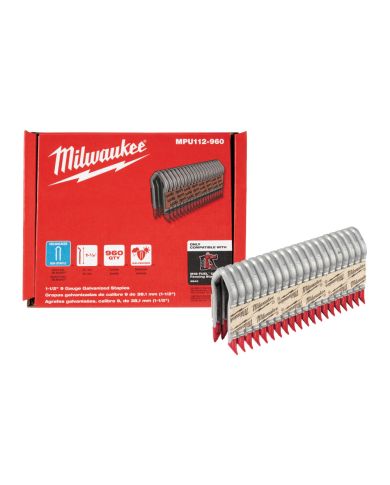 AGRAFES 1-1/2" GAUGE 9 GALVANISÉES - MPU112-960