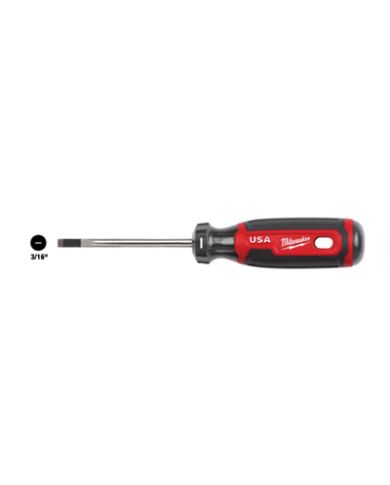 TOURNEVIS PLAT 3/16"X6" POIGN.COUSS. USA - MT212