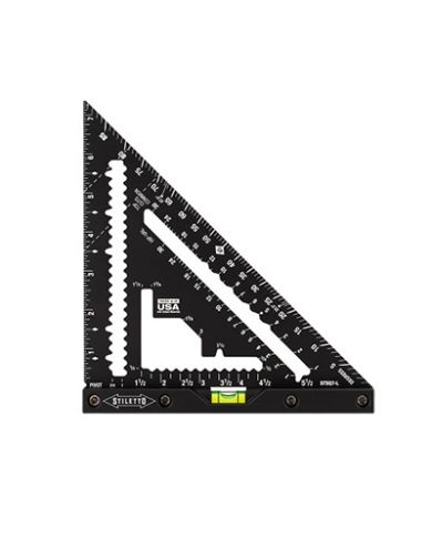 ÉQUERRE DE CHARPENTE 7" AVEC NIVEAU      - STSQ7-L