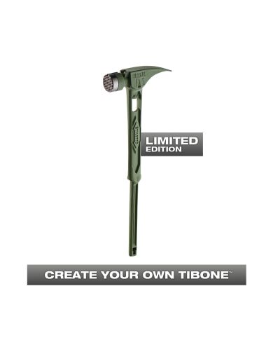 MARTEAU TÊTE USINÉE TIBONE COURBÉ VERT   - TIB15MC-CGR