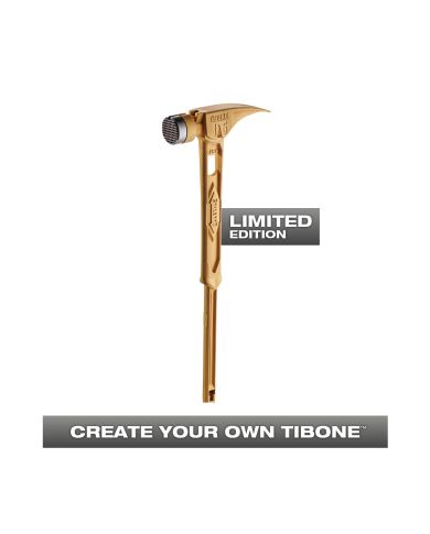 MARTEAU TÊTE USINÉE TIBONE COURBÉ OR     - TIB15MC-CG
