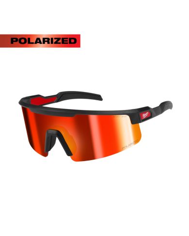 LUNETTE DE SÉCURITÉ WRAP-AROUND ROUGE POLARISÉ