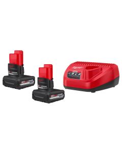 ENS PILES M12 2 X 5.0A + CHARGEUR