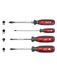 4PC CUSHION GRIP SCREWDRIVER SET (USA)   - MT200-4