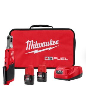 CLÉ À ROCHET 1/4" M12 FUEL, 2 PILES      - 2566-22