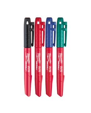 MARQUEUR DE COULEURS POINTE FINE 4 PKG   - 48-22-3106