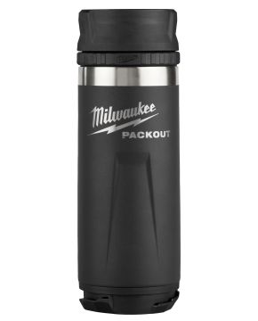 BOUTEILLE 18OZ ISOLÉE COUV. SIP NOIRE    - 48-22-8395B