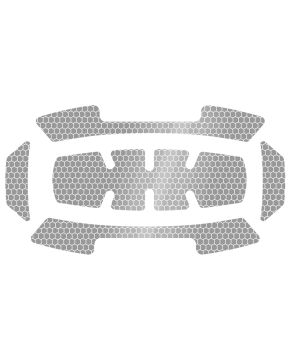 ENS 5 AUTOCOLLANTS ARGENT POUR CASQUE    - 48-73-4600