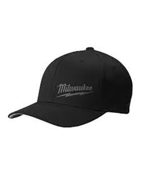 MILWAUKEE SMALL MEDIUM BLACK FITTED HAT  - 504B-SM